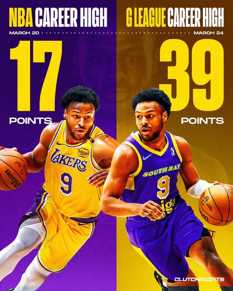  在进步！布朗尼一周内先后创下个人NBA和G联盟单场得分新纪录