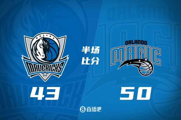  半场战报-独行侠落后魔术7分 浓眉11中2仅6分 克莱4+4 班凯罗18分
